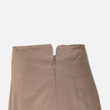 Women Linen Blend Maxi Skirt