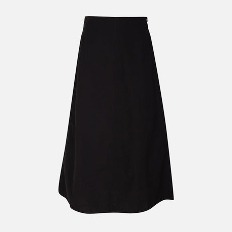 Women Linen Blend Maxi Skirt