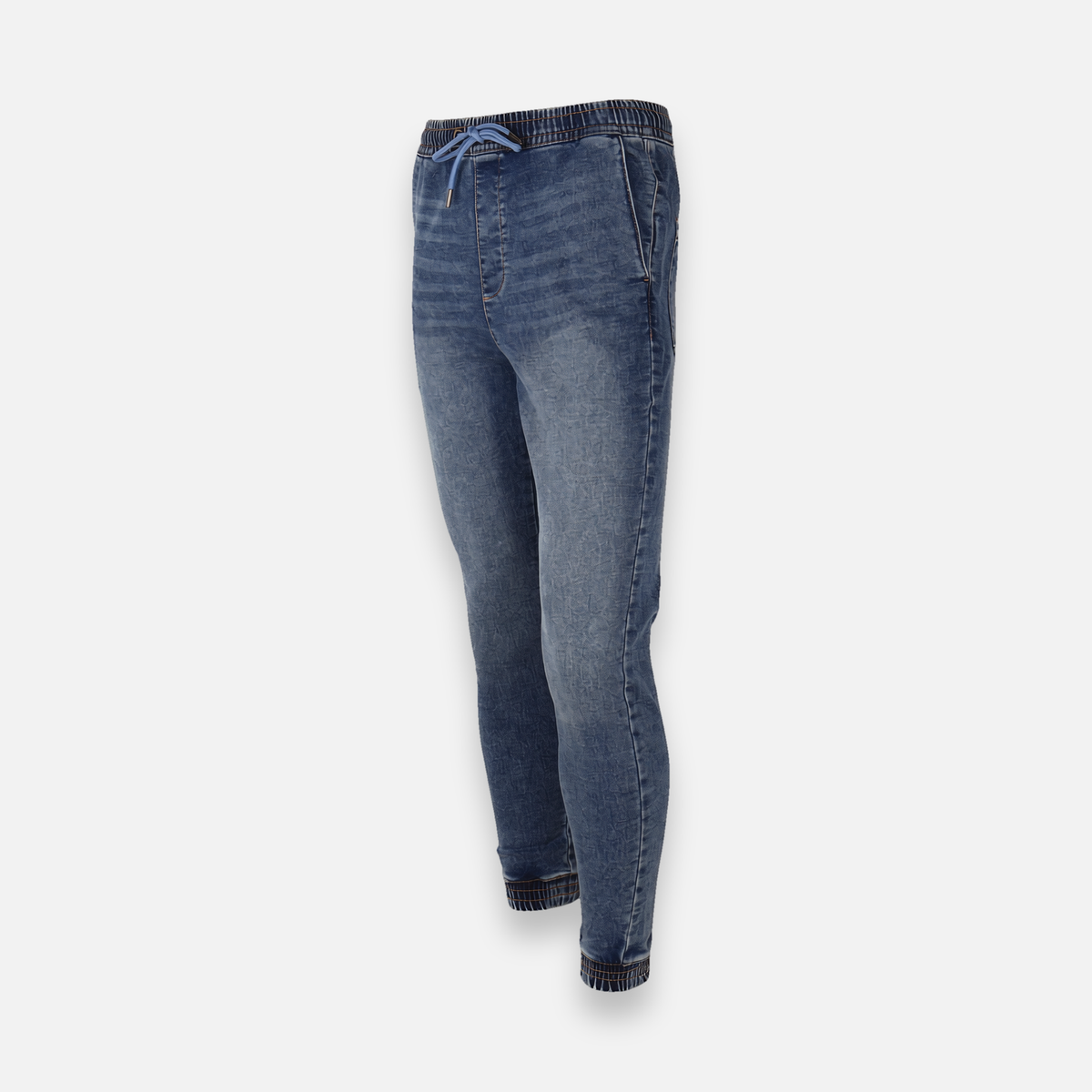 Men Knitted Denim Jogger Pant