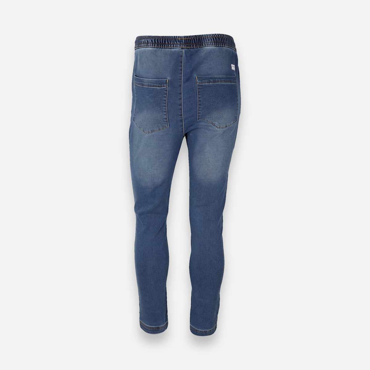 Men Knitted Denim Jogger Pant