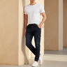Men Knitted Denim Cargo Pant