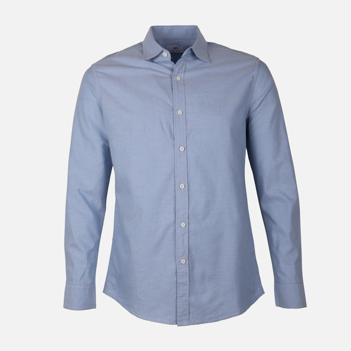 Men Plain Oxford Long Sleeve Shirt