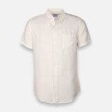 Men Plain Woven Short Sleeve Shirt