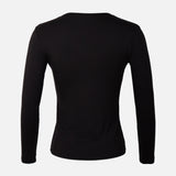 Women Basic Viscose Crewneck Long Sleeves