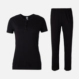 Ladies Licra Pajama 2 Pieces Set