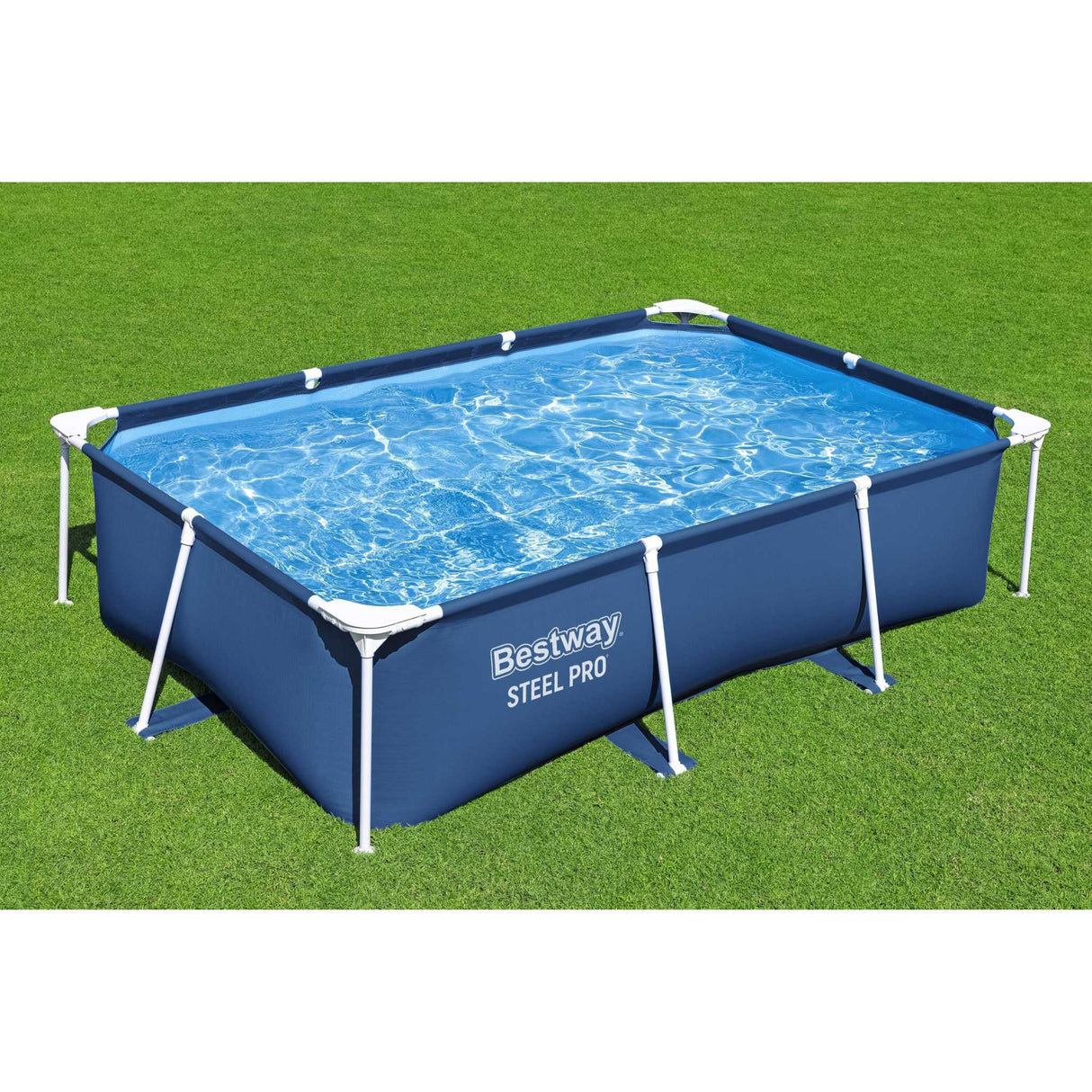 Steel Pro Rectangular Above Ground Pool 2.59 x 1.70 x 61 cm