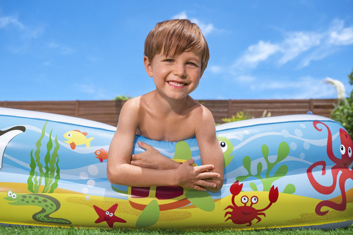 Inflatable Kids Pool With Sunshade