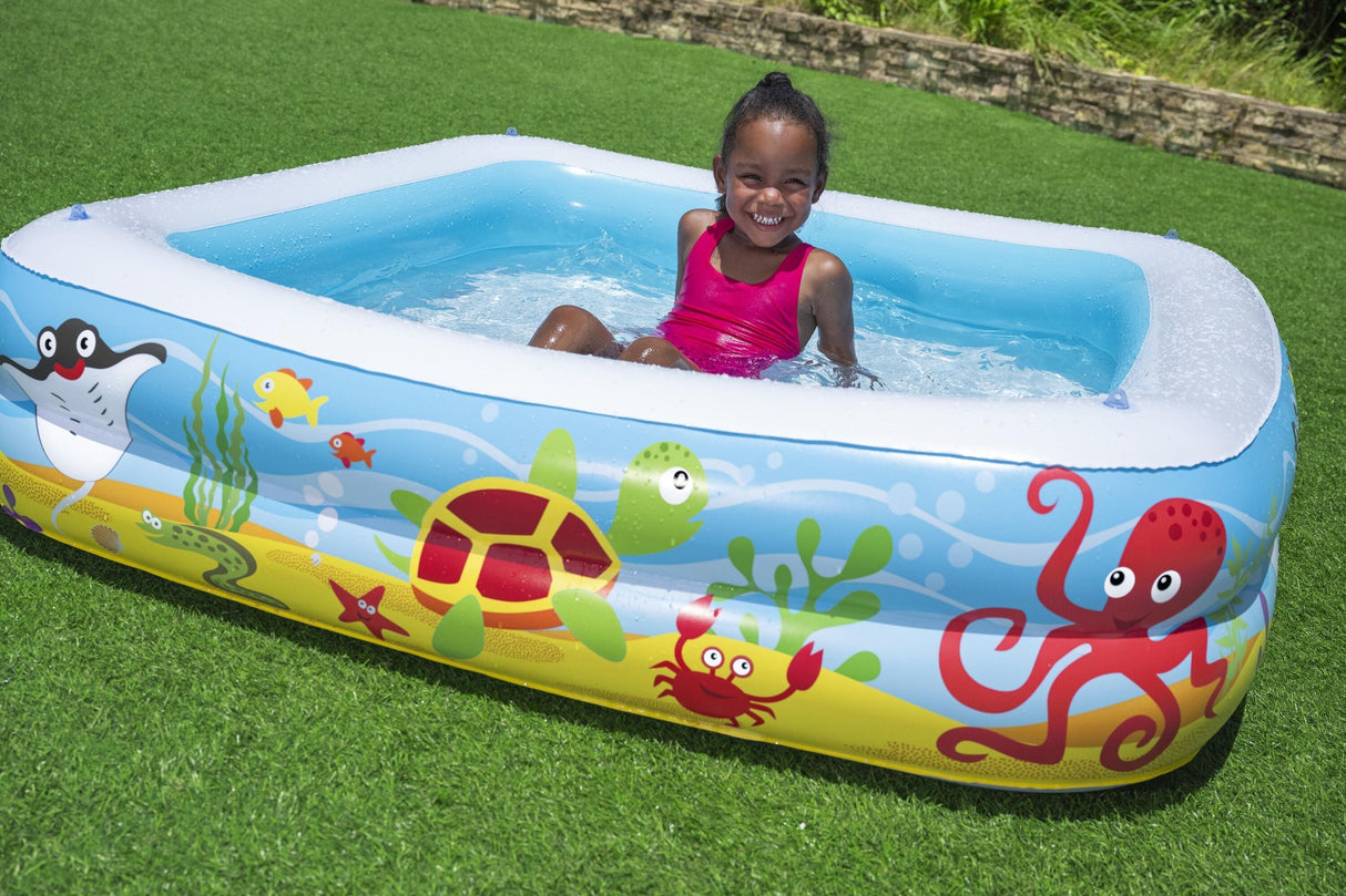 Inflatable Kids Pool With Sunshade