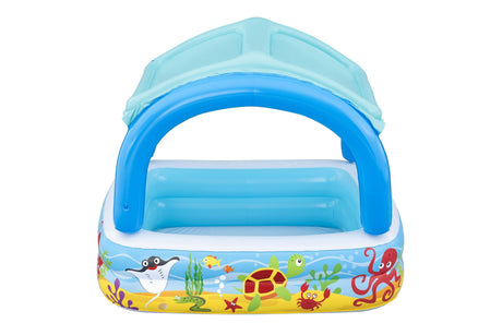 Inflatable Kids Pool With Sunshade
