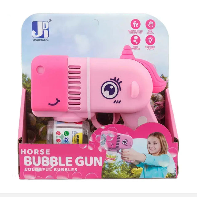 12 HOLES BUBBLE GUN UNICORN WITH LIGHT