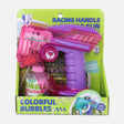 10 HOLE TRANSPARENT RACING HANDLE BUBBLE GUN TOY