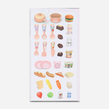 LIGHT & SPRAY KITCHEN TABLE +34 PIECES