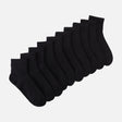 LADIES QUARTER SOCKS 10 PAIRS