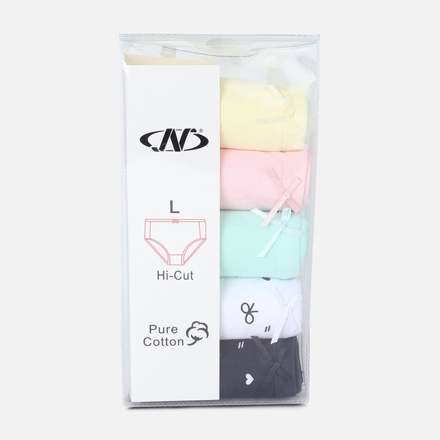 Women Mid-Rise Panties  5 Pieces