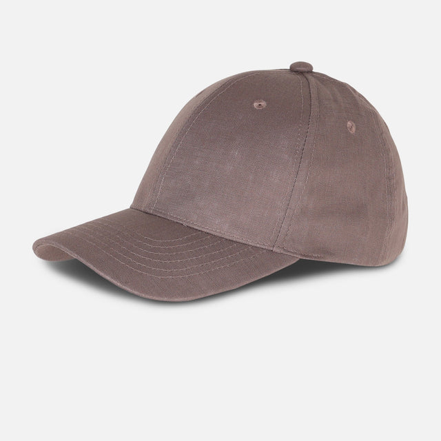 Mens Linen Basic Cap