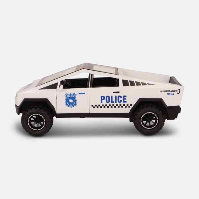 Friction Spray Police Car Toy With Lights Music & Opening Doors