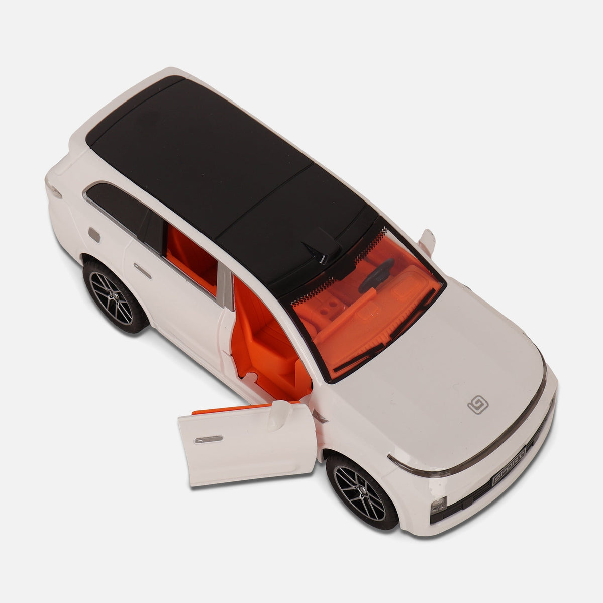 Friction Spray New Energy Car Toy With Lights Music & Opening Doors