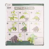Kids Dinosaur Building Set-Diy Triceratops Puzzle Toy