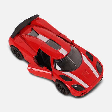 Metal Die Cast Sports Car Toy With Opening Doors