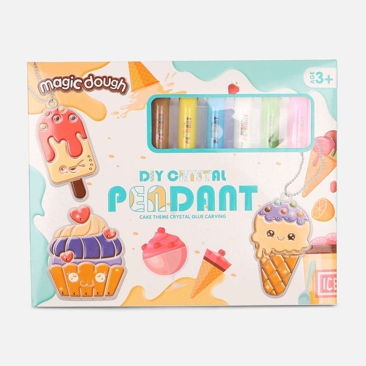 Kids Diy Gel Painting Set-Ice Cream Design Art Activity