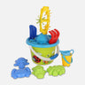 Beach Toys Bucket Sets With Sandglass 11Pcs