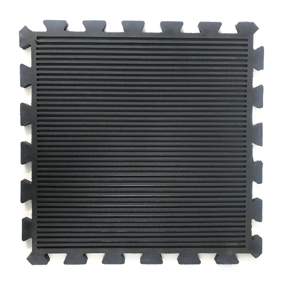 RUBBER SPORTS MAT BLACK WITH HEIGHT 16MM 4 PIECES SET