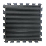 RUBBER SPORTS MAT BLACK WITH HEIGHT 16MM 4 PIECES SET