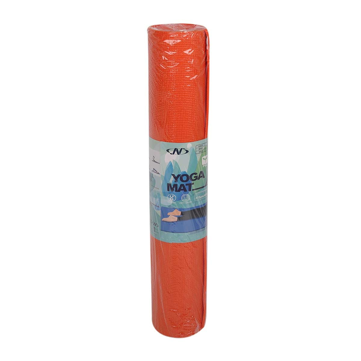 PVC YOGA MAT JY-YM402 (ORANGE - 173*61*0.4 CM)