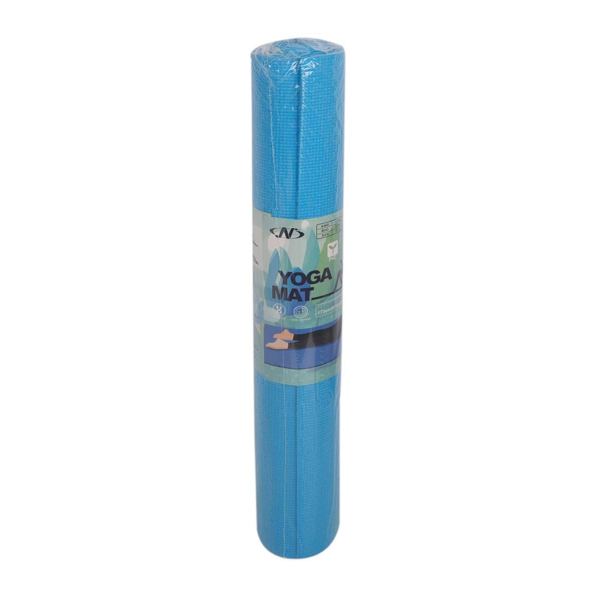 PVC YOGA MAT JY-YM402 (LIGHT BLUE - 173*61*0.4 CM)