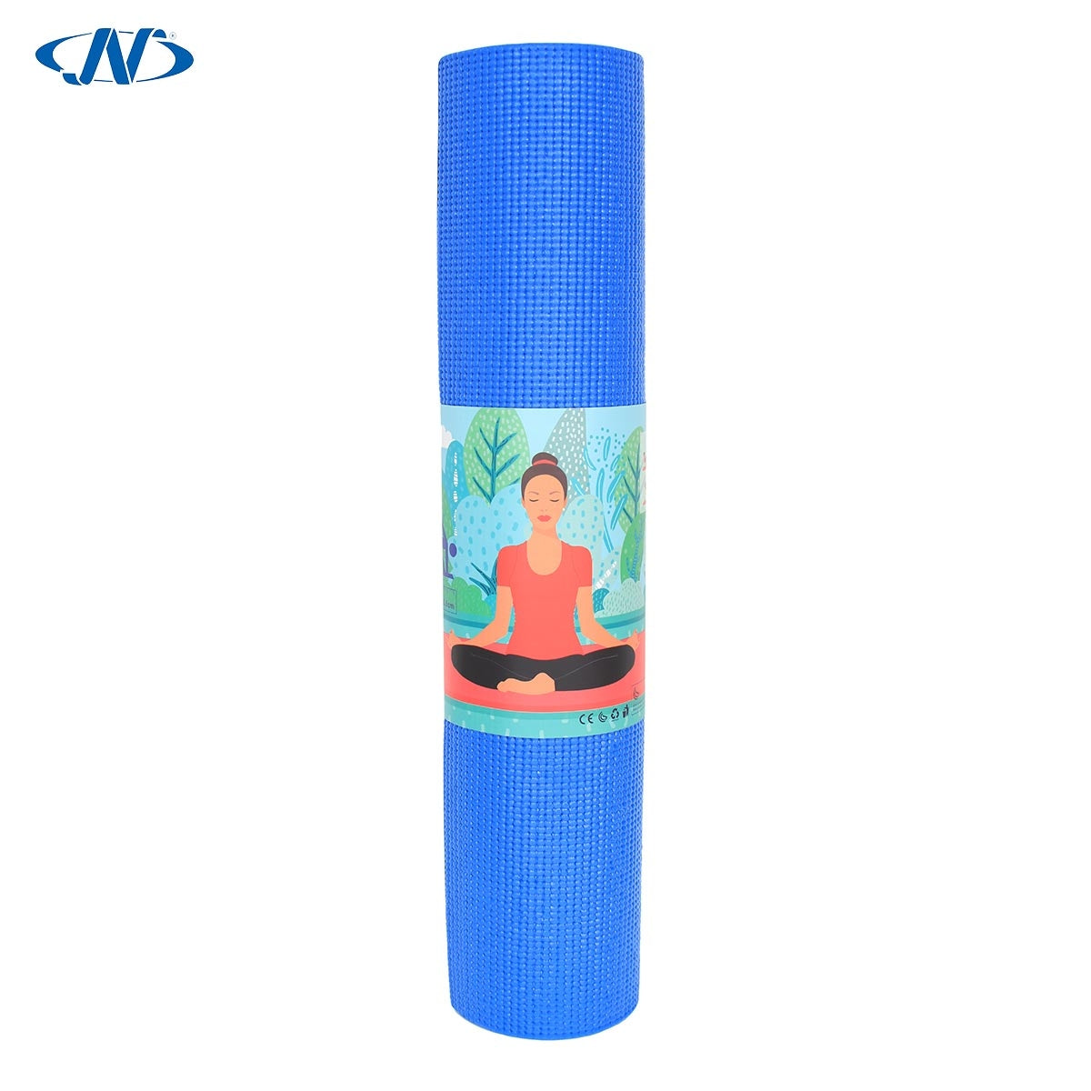 PVC YOGA MAT JY-YM602 (BLUE - 173*61*0.6 CM)