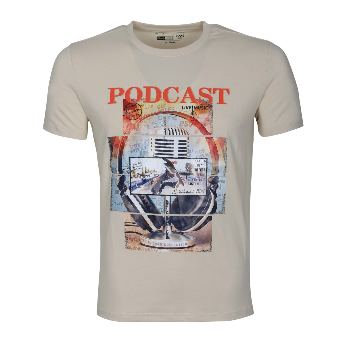 MEN T-SHIRT ROUND NECK