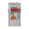 MEN GRAPHIC VEST ROUND NECK