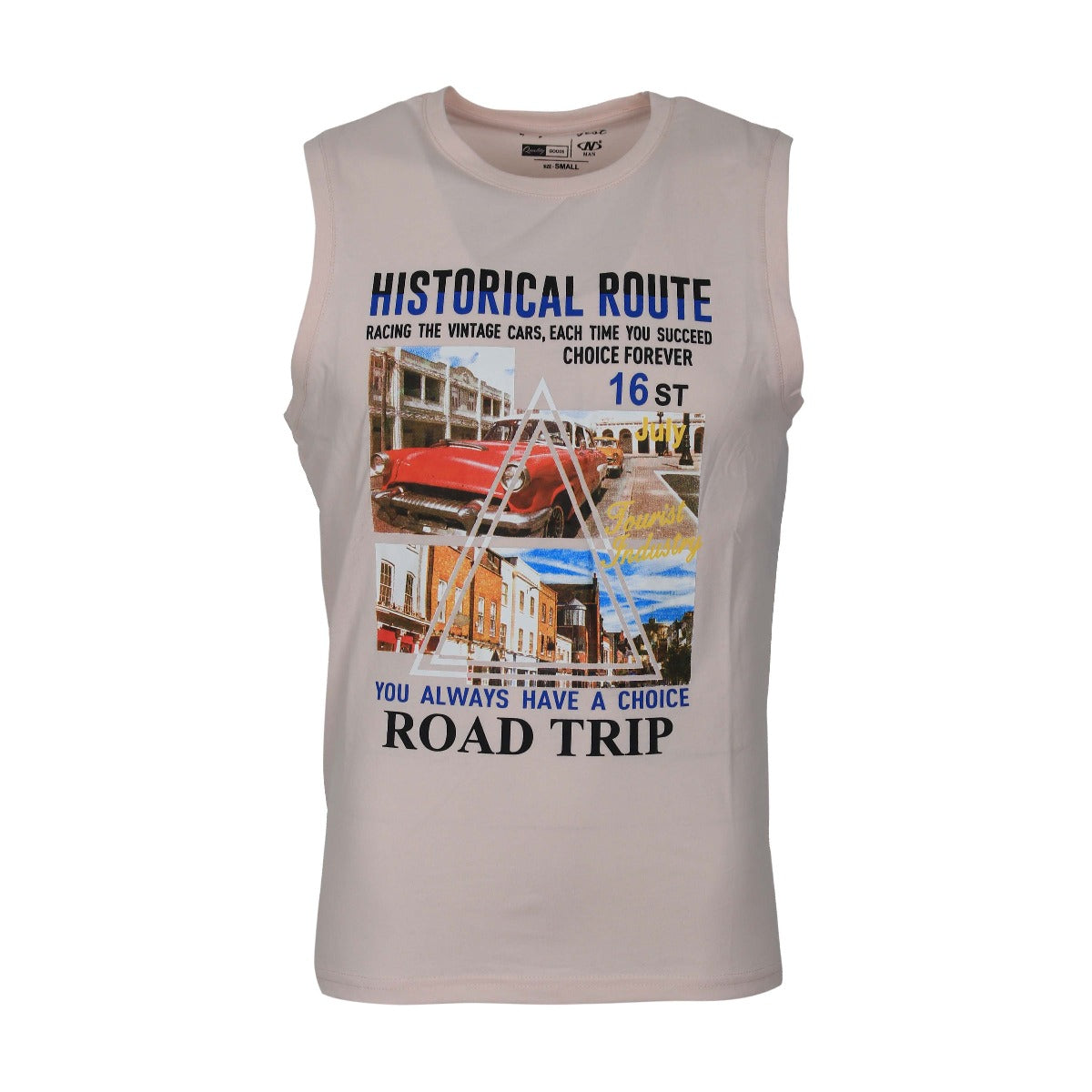 MEN GRAPHIC VEST ROUND NECK MX23029V